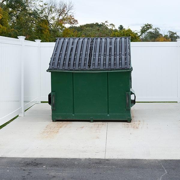 we provide a variety of commercial dumpsters in different sizes to fit your needs